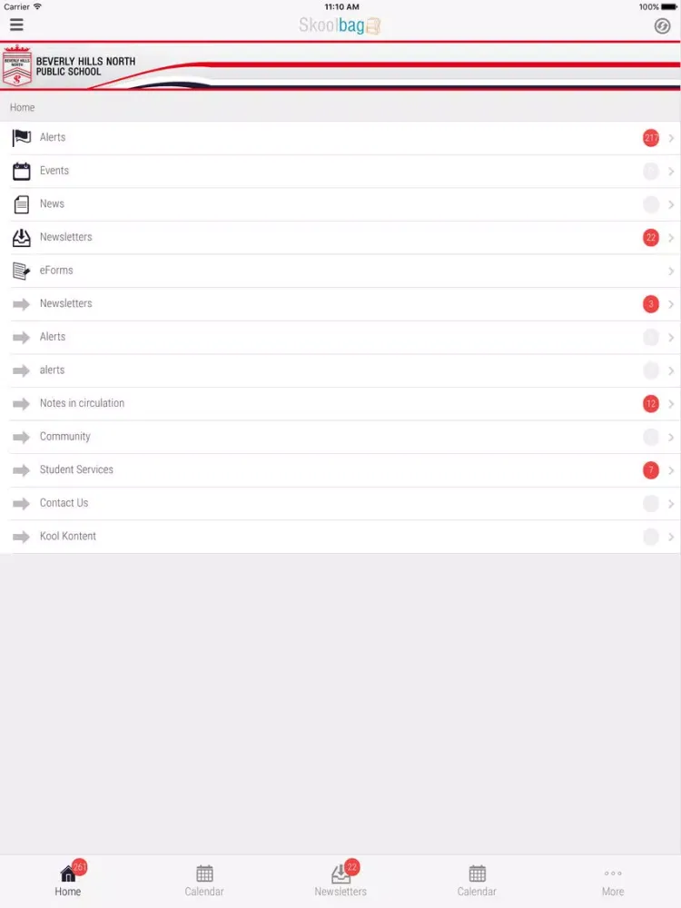 Screenshot di Beverly Hills North Public School - Skoolbag iPad 