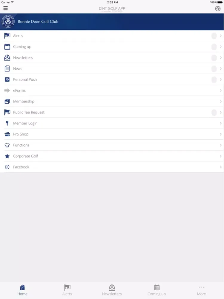 Bonnie Doon Golf Club iPad  Screenshots