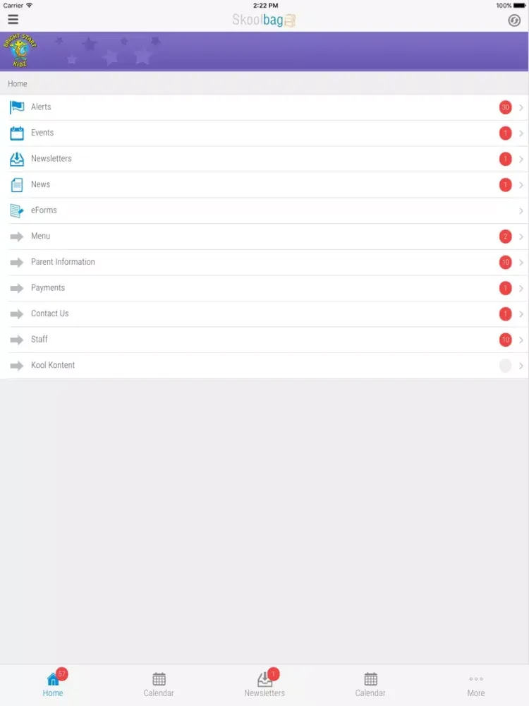 Capturas de tela do Bright Start Kidz - Skoolbag iPad 