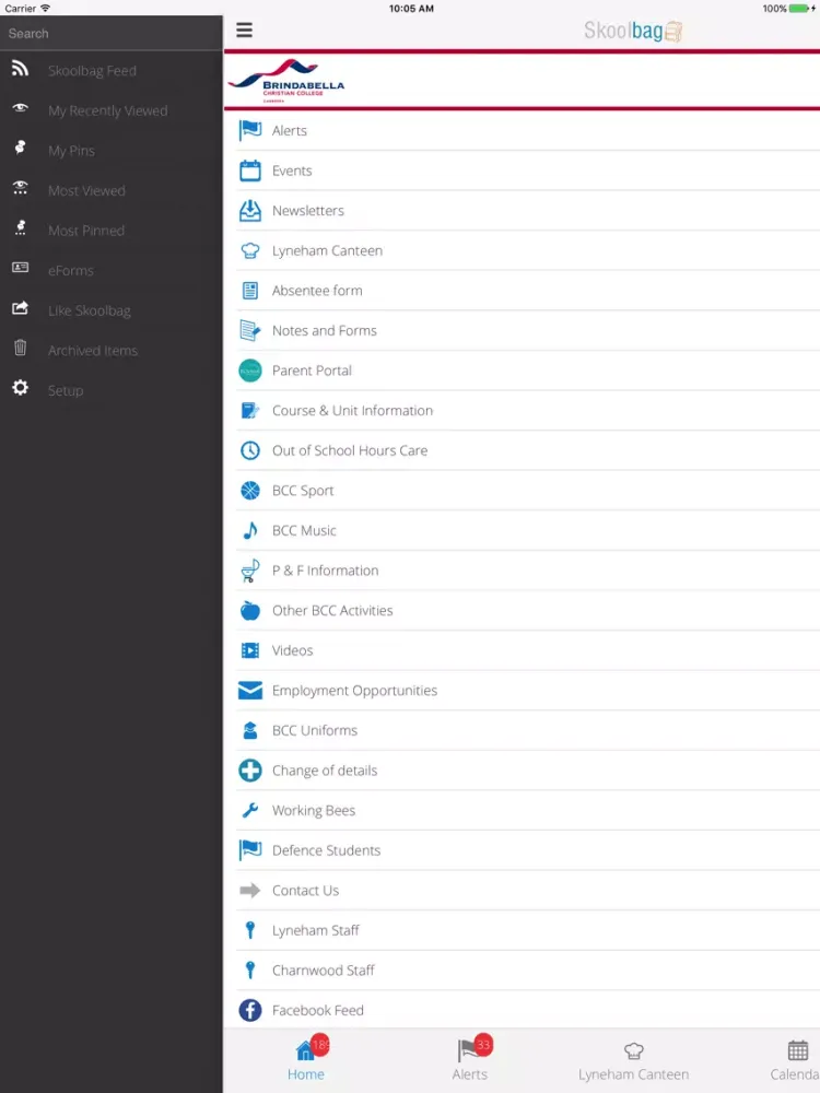 Brindabella Christian College - Skoolbag iPad 应用截图