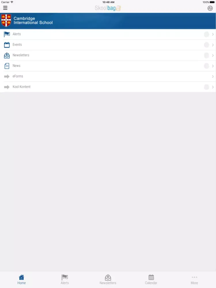 ภาพหน้าจอของ Cambridge International School iPad 