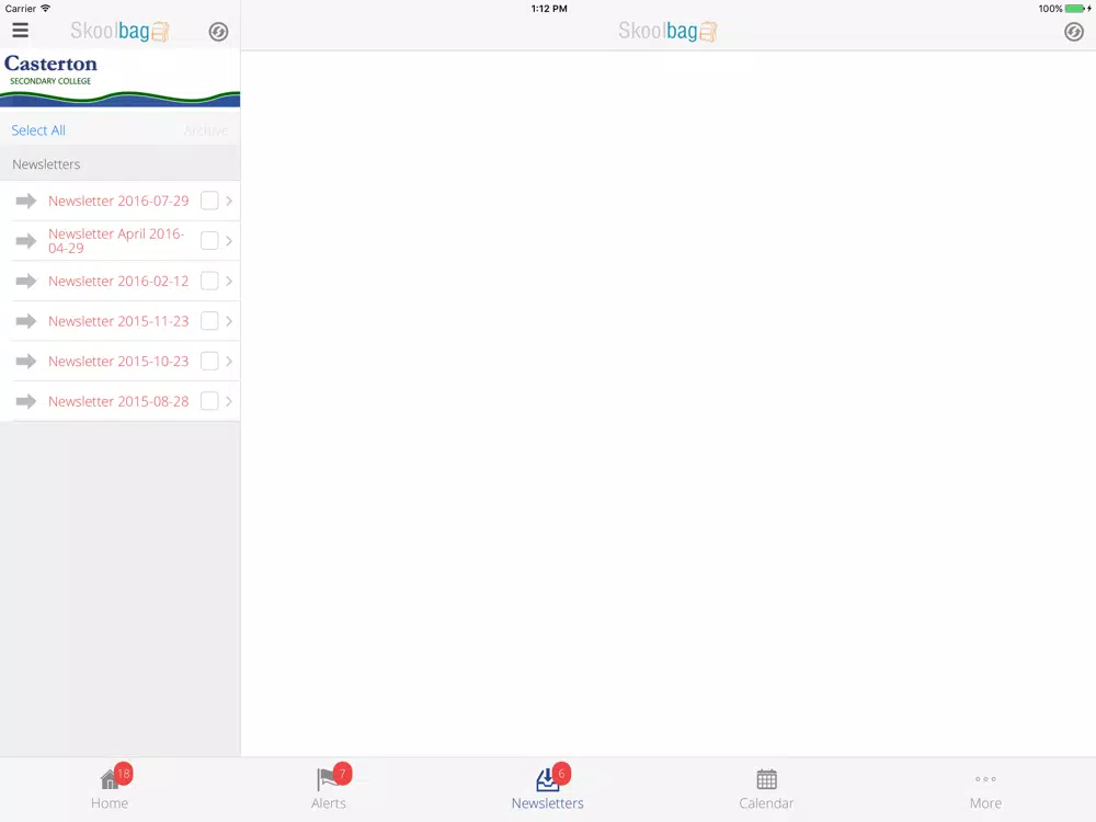Casterton Secondary College - Skoolbag iPad  スクリーンショット