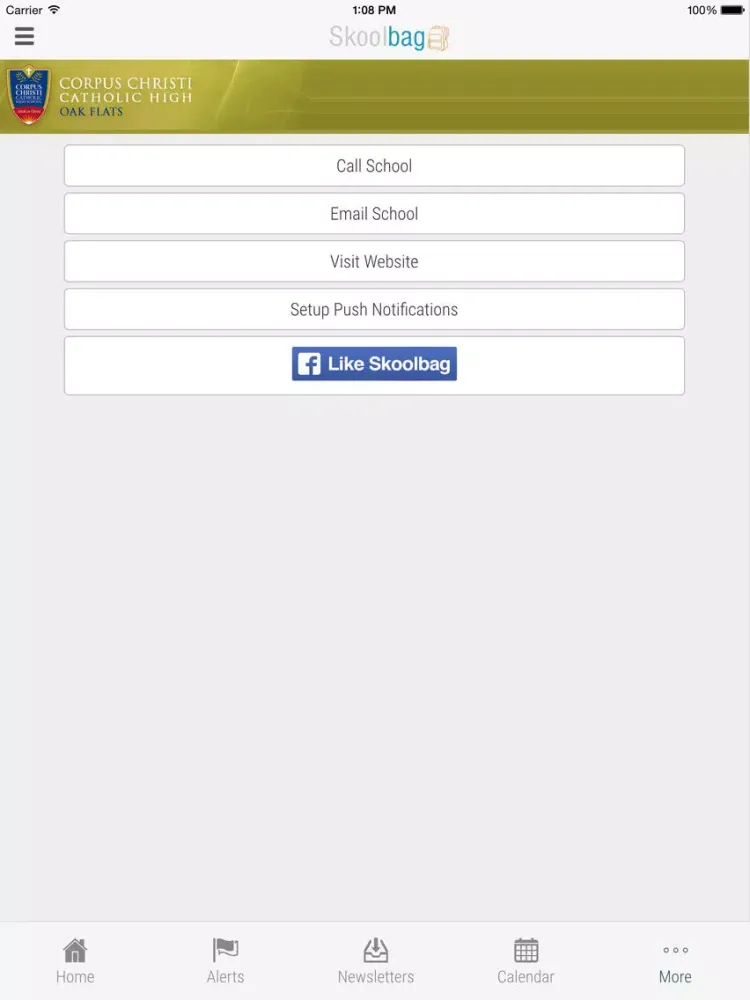 Tangkapan skrin Corpus Christi Catholic High School Oak Flats - Skoolbag iPad 