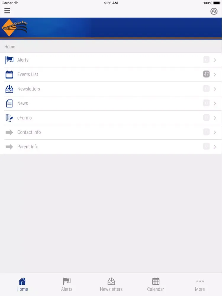 Diamond Creek East Primary School - Skoolbag iPad  Screenshots