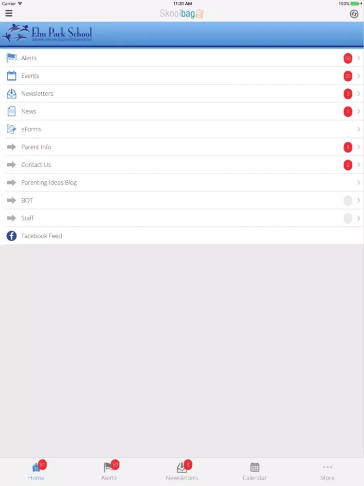 تصاویر Elm Park School - Skoolbag iPad 