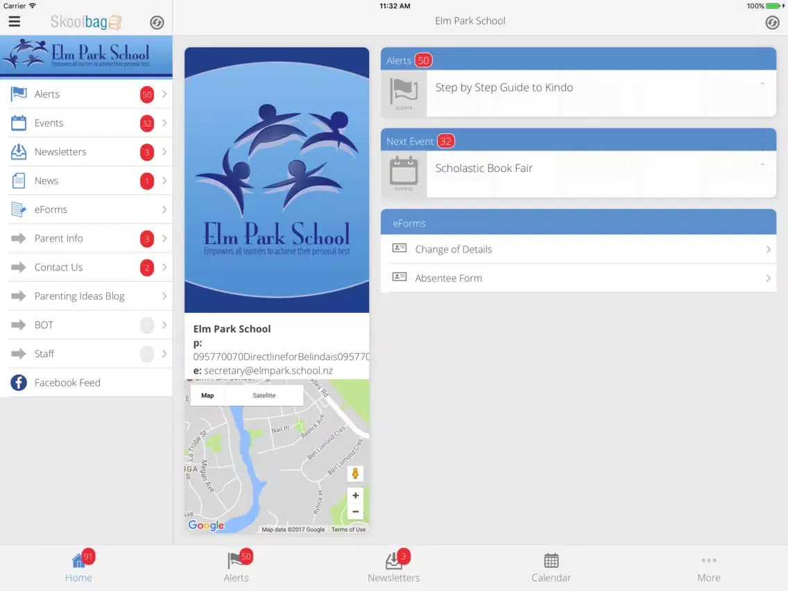 تصاویر Elm Park School - Skoolbag iPad 
