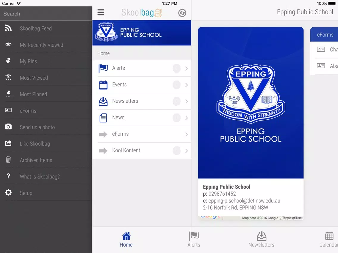 ภาพหน้าจอของ Epping Public School iPad 