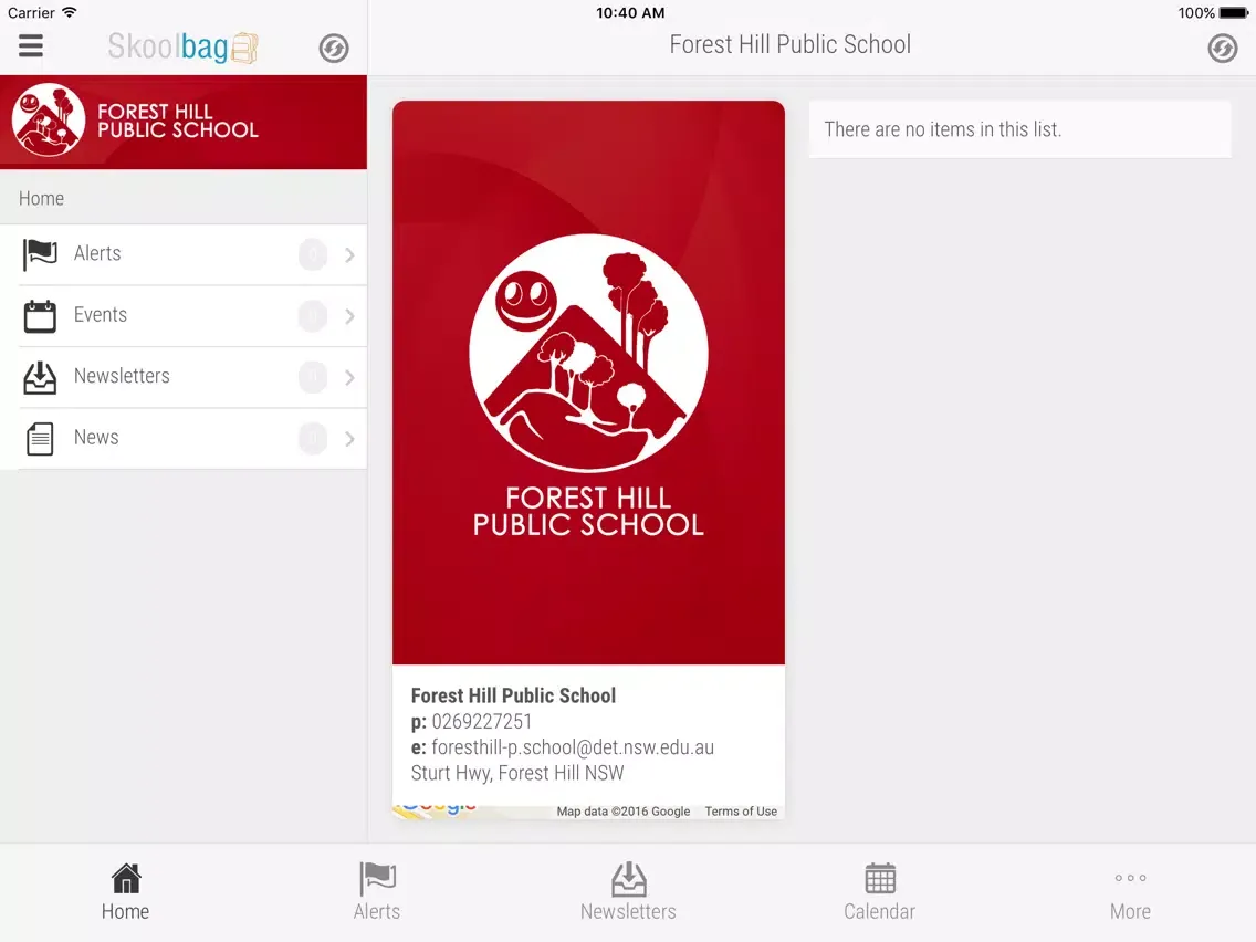 Скриншоты Forest Hill Public School - Skoolbag iPad 