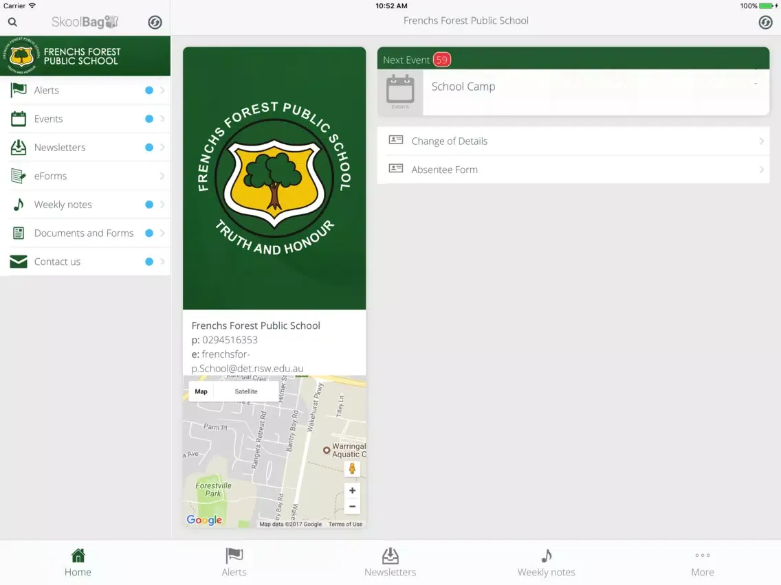 Frenchs Forest Public School iPad 应用截图