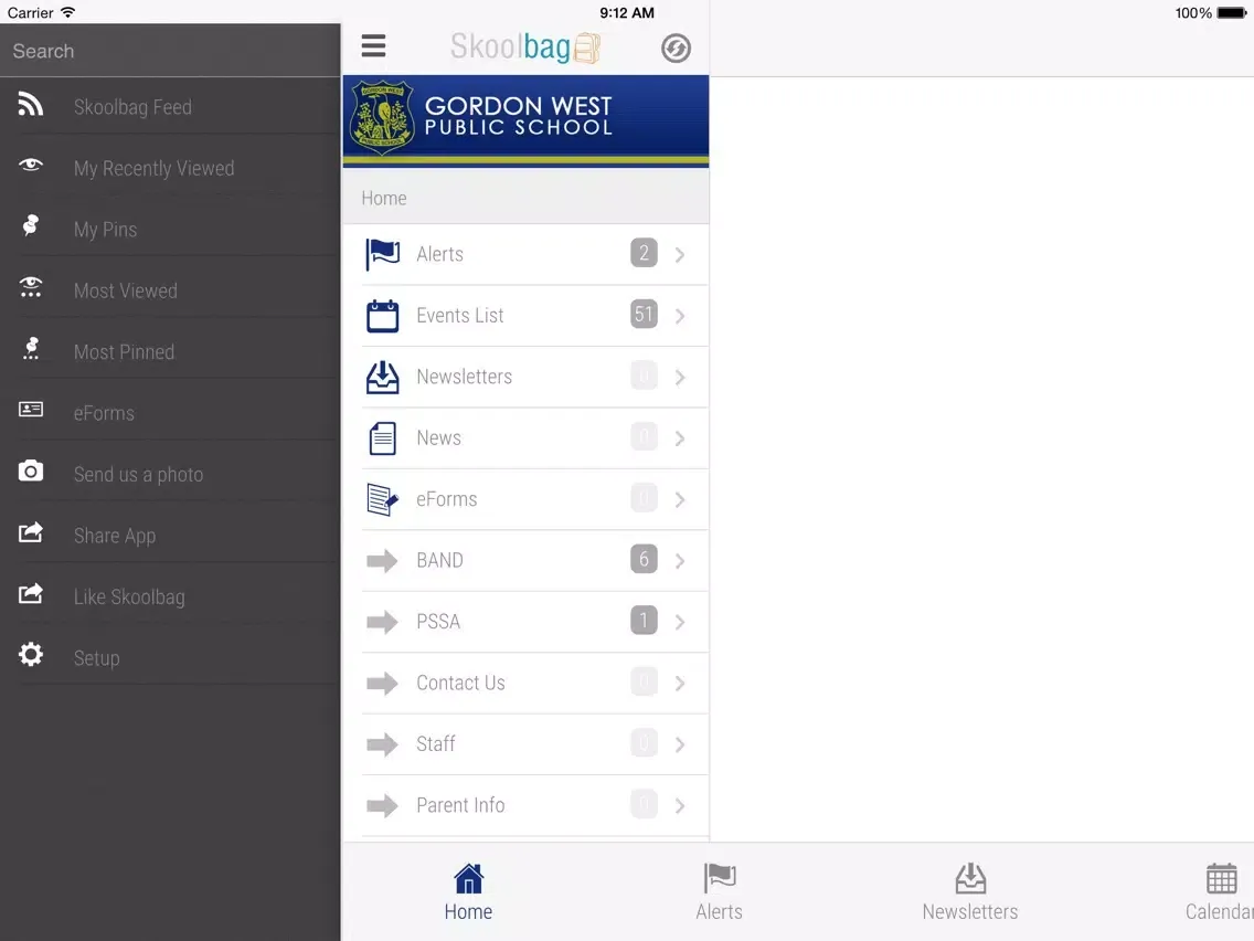 Gordon West Public School - Skoolbag iPad  스크린샷