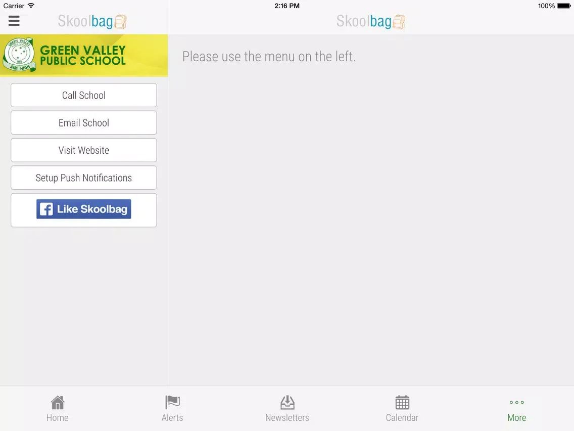 ภาพหน้าจอของ Green Valley Public School - Skoolbag iPad 