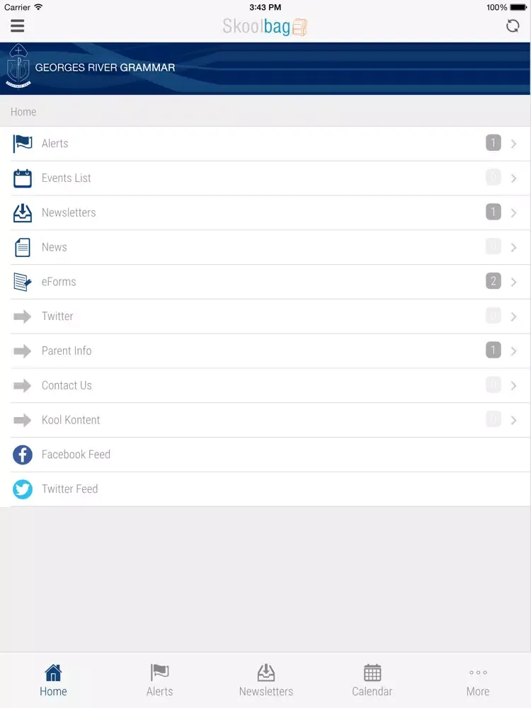 Screenshot di Georges River Grammar - Skoolbag iPad 