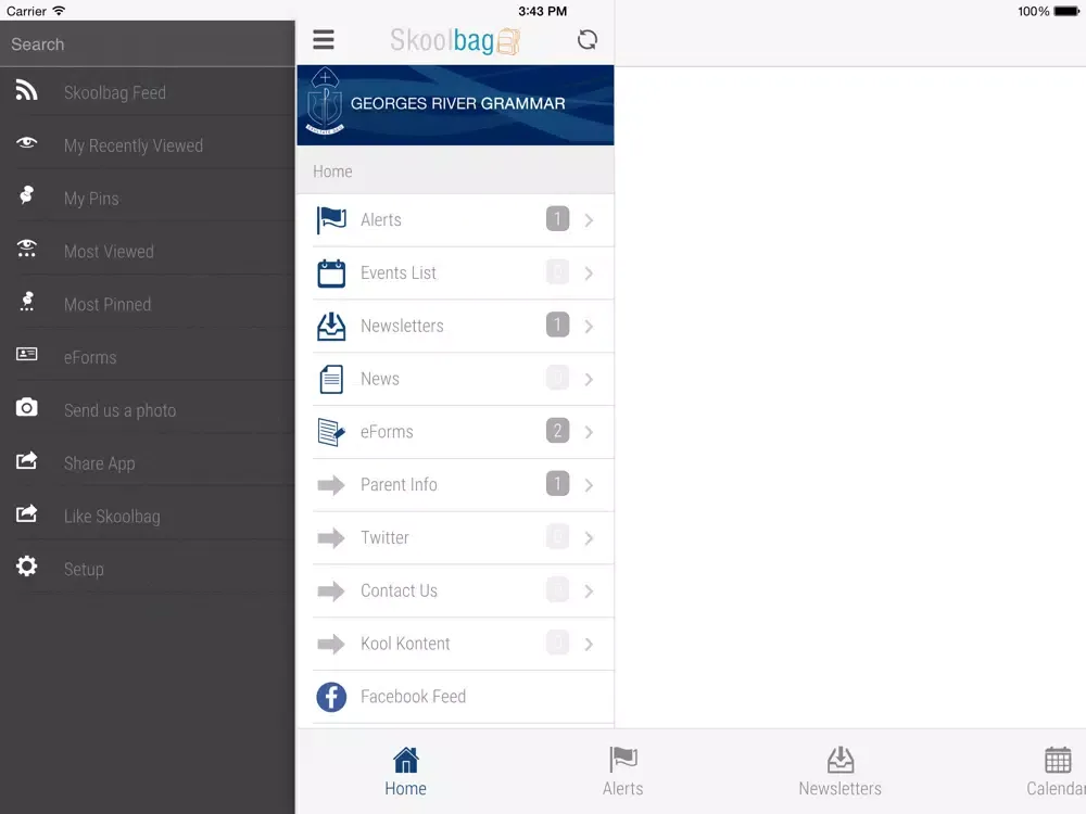 Screenshot di Georges River Grammar - Skoolbag iPad 