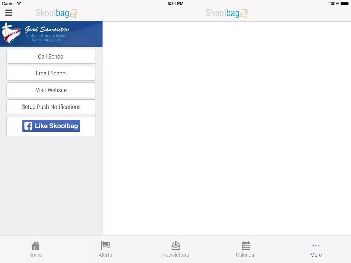 Tangkapan layar Good Samaritan Catholic Primary Fairy Meadows - Skoolbag iPad 