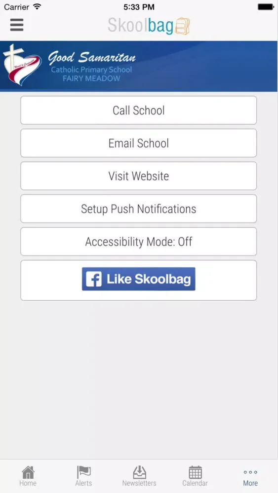 Tangkapan layar Good Samaritan Catholic Primary Fairy Meadows - Skoolbag