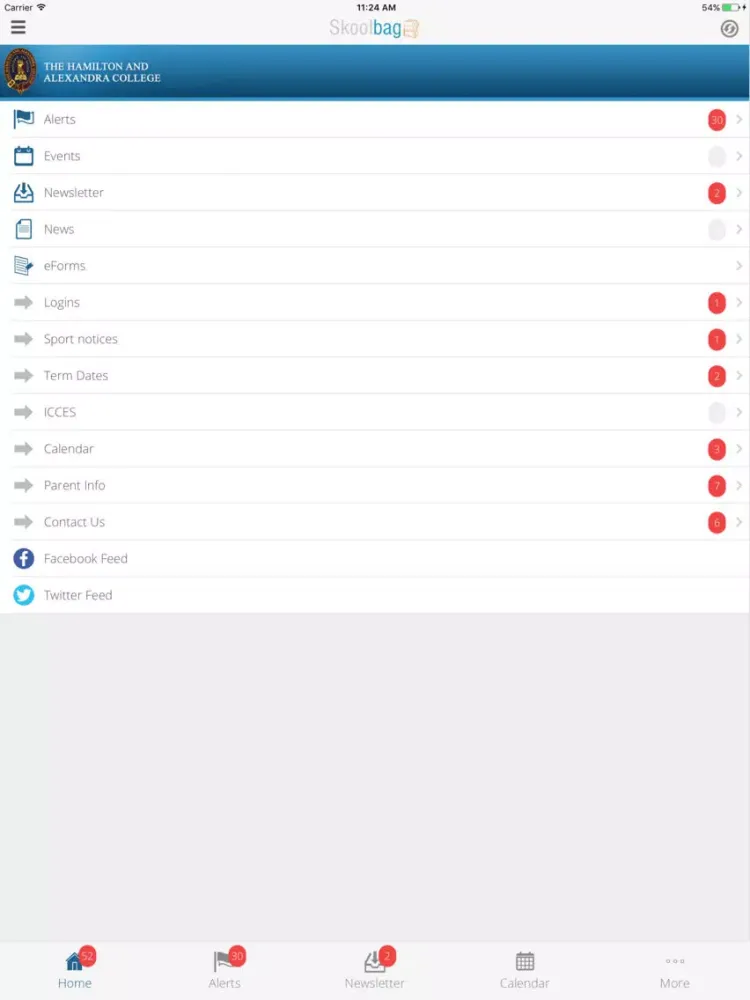 Capturas de pantalla de The Hamilton and Alexandra College - Skoolbag iPad 