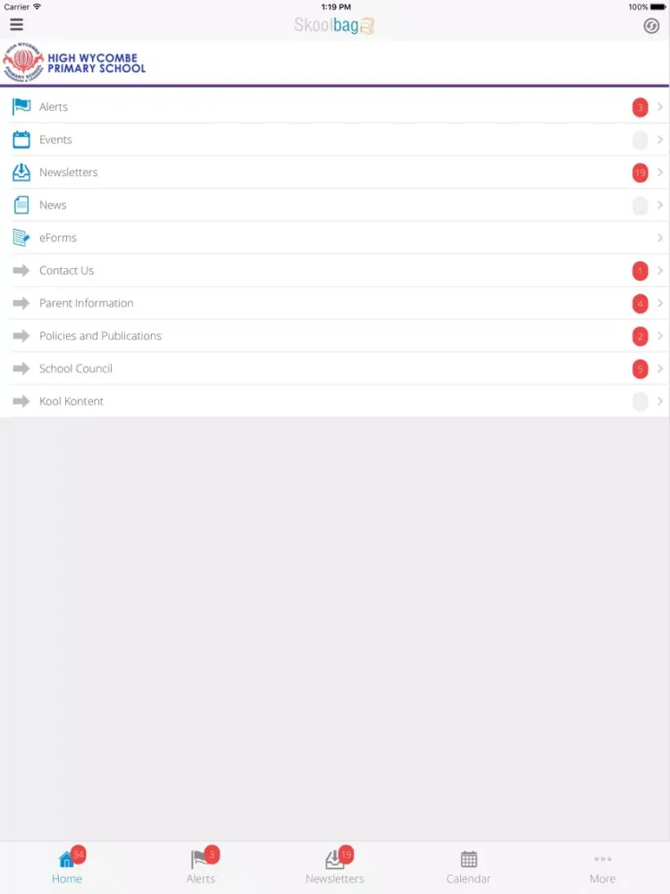ภาพหน้าจอของ High Wycombe Primary School - Skoolbag iPad 