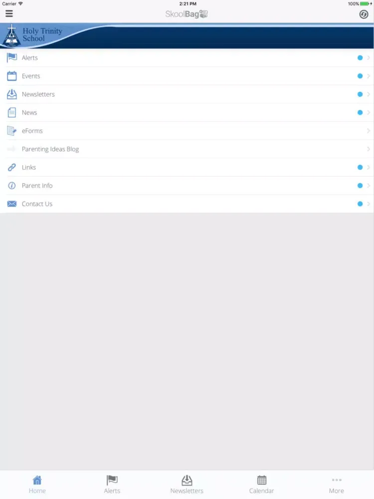 Capturas de tela do Holy Trinity School Inverell - Skoolbag iPad 