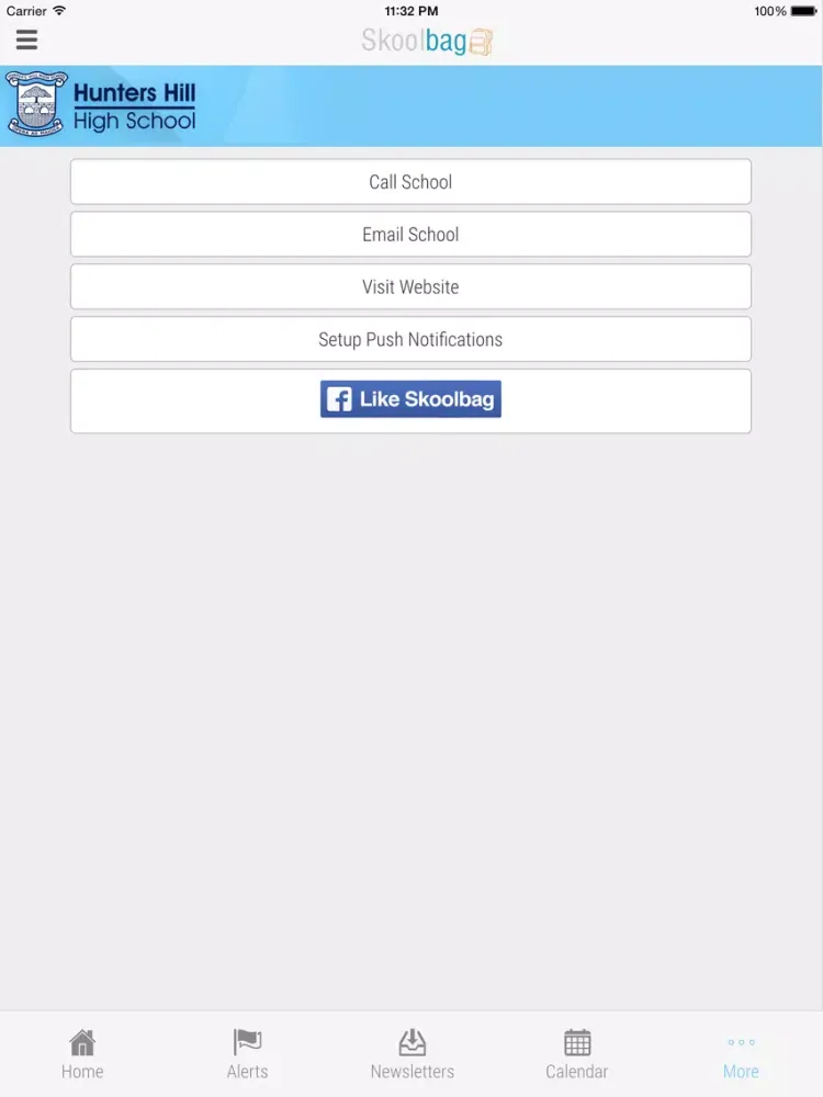 Zrzuty ekranu Hunters Hill High School - Skoolbag iPad 