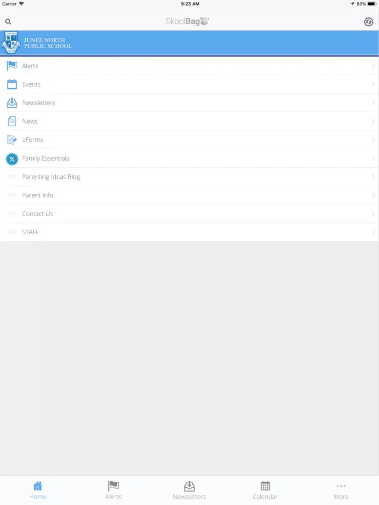 Ảnh chụp màn hình của Junee North Public School iPad 