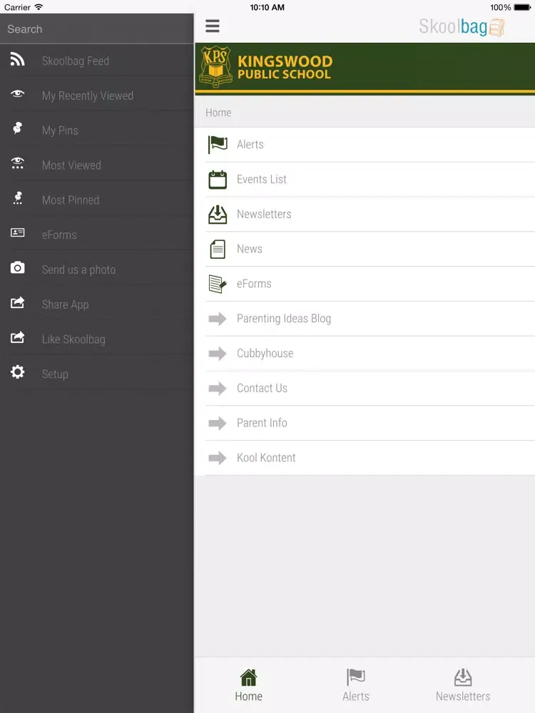 Kingswood Public School - Skoolbag iPad  سکرین شاٹس