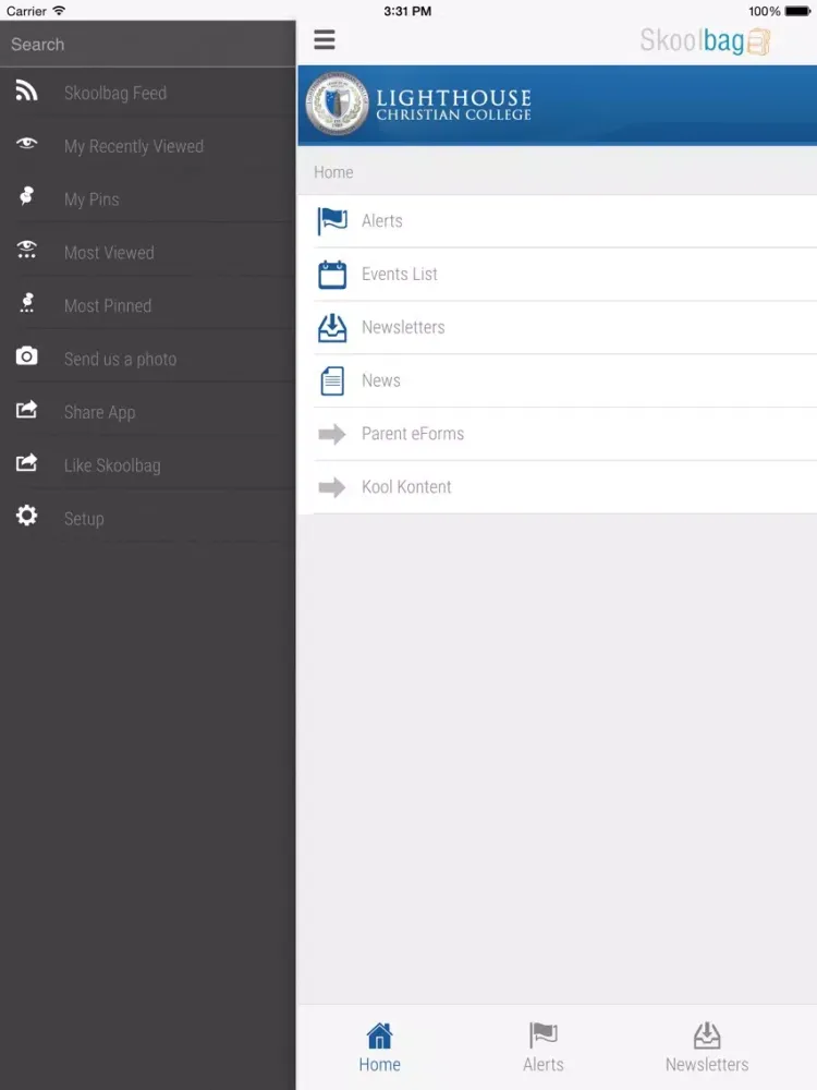 ภาพหน้าจอของ Lighthouse Christian College - Skoolbag iPad