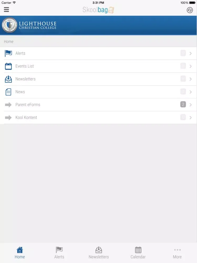 ภาพหน้าจอของ Lighthouse Christian College - Skoolbag iPad