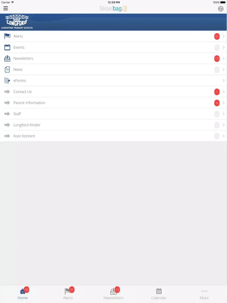 Captures d'écran de Longford Primary School - Skoolbag iPad 