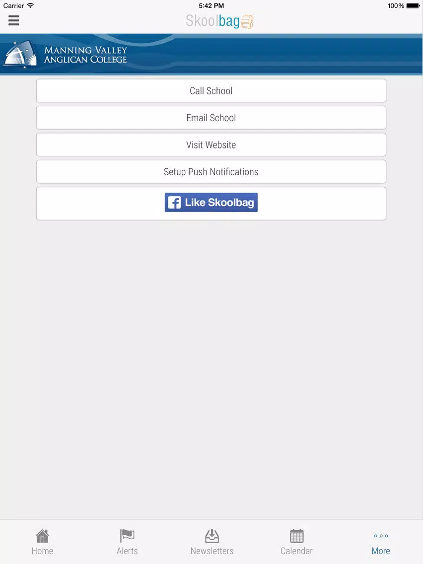 Manning Valley Anglican College - Skoolbag iPad 應用截圖