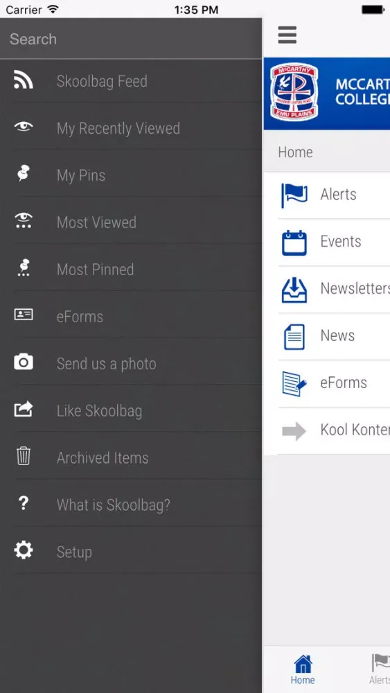 McCarthy College Emu Plains - Skoolbag Screenshots
