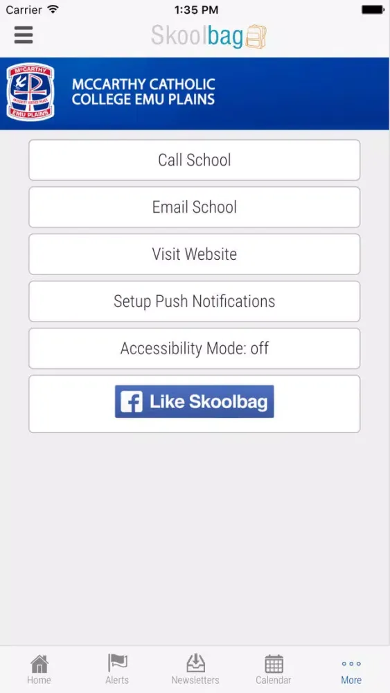McCarthy College Emu Plains - Skoolbag Screenshots