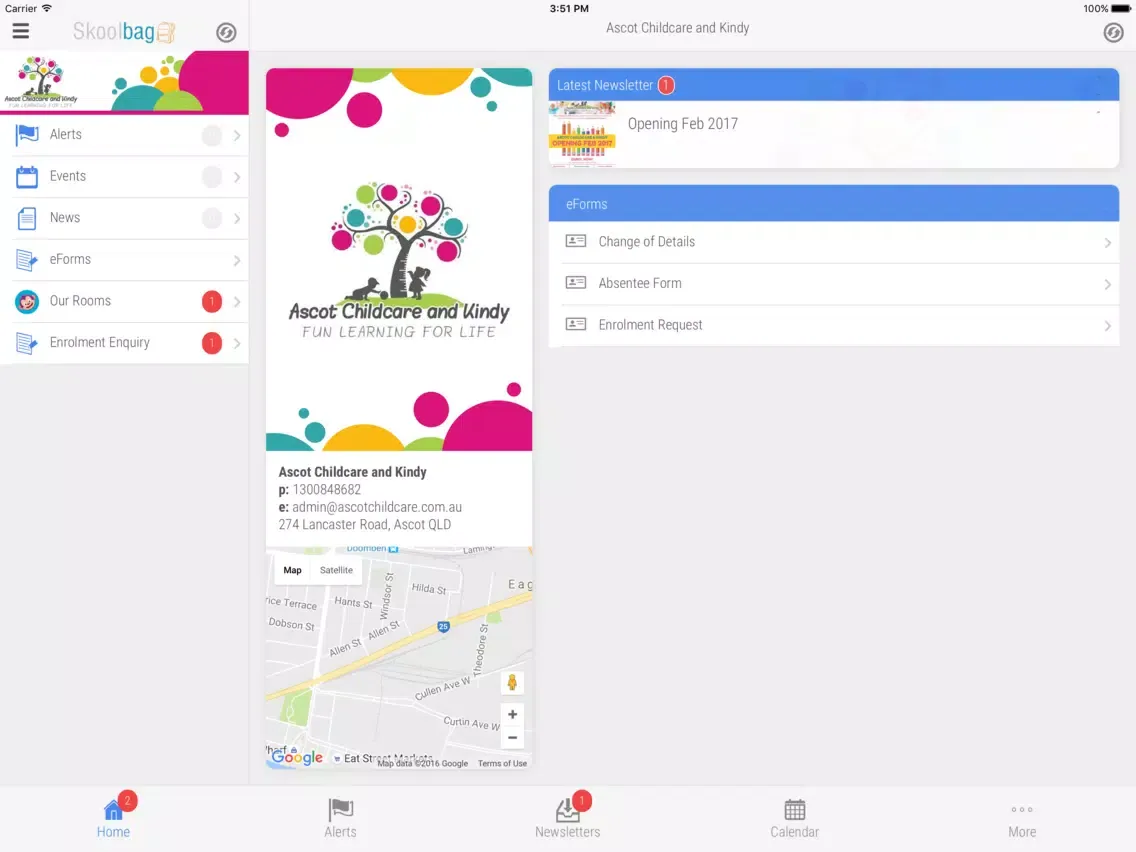 Capturas de tela do Ascot Childcare and Kindy - Skoolbag iPad 