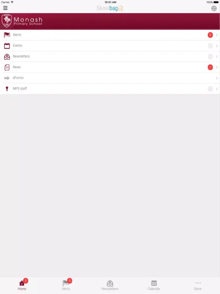 Zrzuty ekranu Monash Primary School iPad 