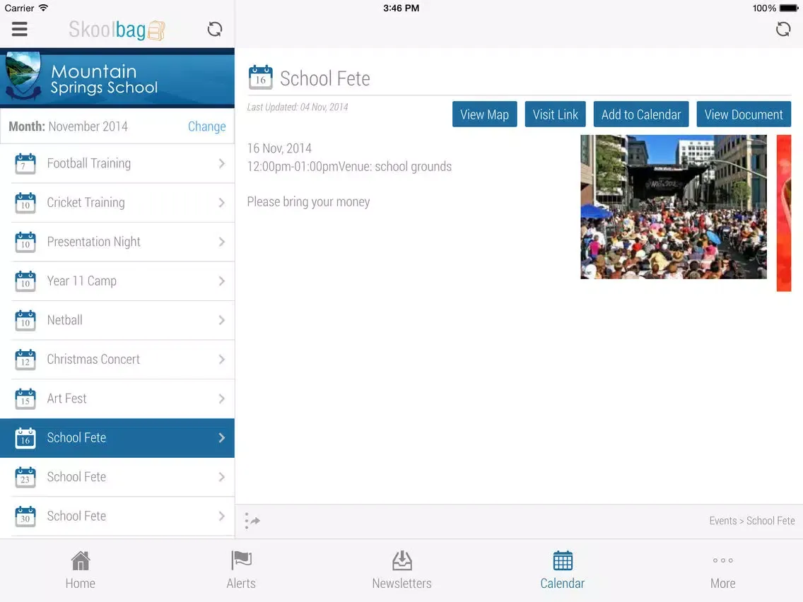 Mountain Springs School - Skoolbag iPad  স্ক্রিনশট