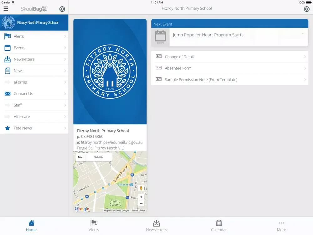 ภาพหน้าจอของ Fitzroy North Primary School - Skoolbag iPad 