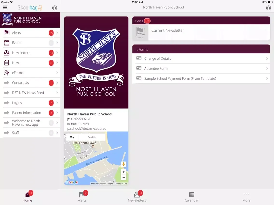 Captures d'écran de North Haven Public School - Skoolbag iPad 