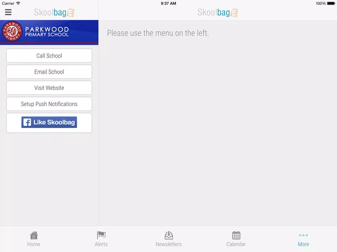 Parkwood Primary School - Skoolbag iPad 应用截图