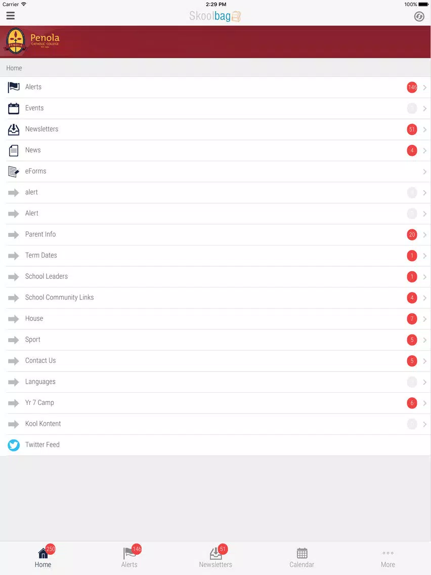 Capturas de tela do Penola Catholic College - Skoolbag iPad 