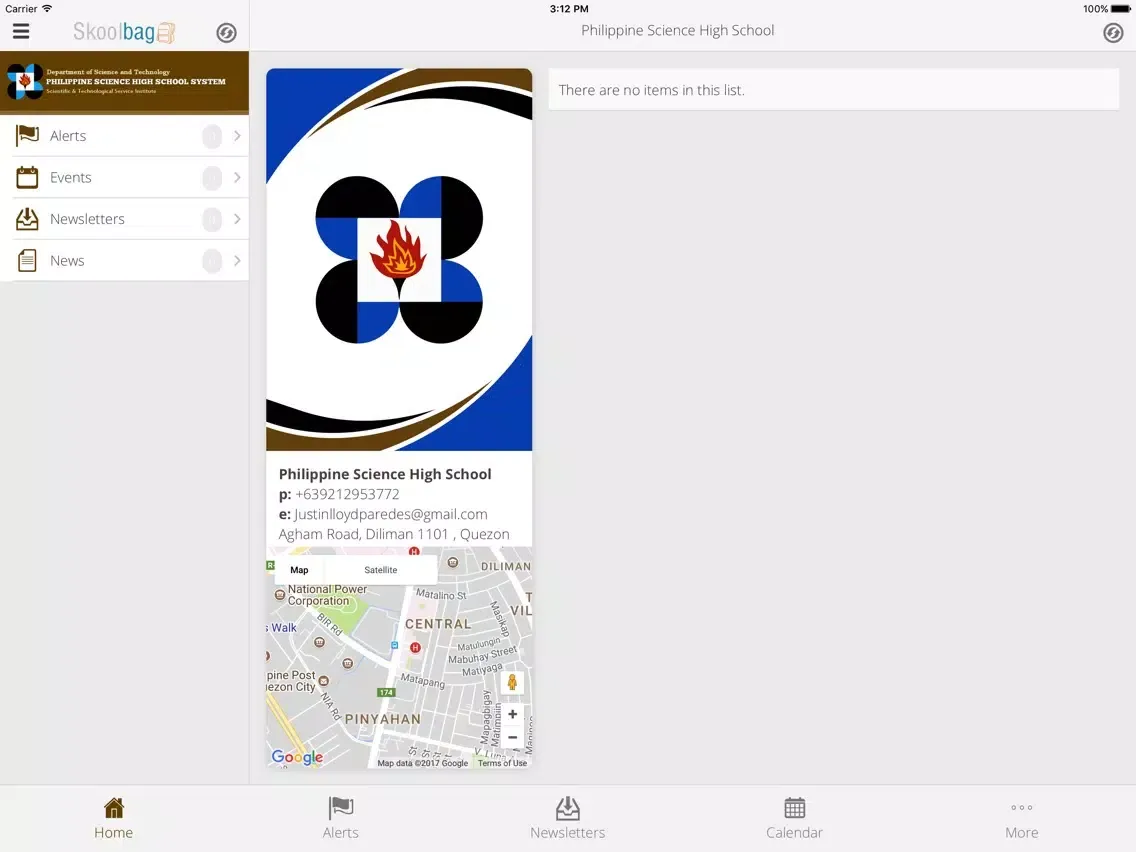 ภาพหน้าจอของ Philippine Science High School iPad 
