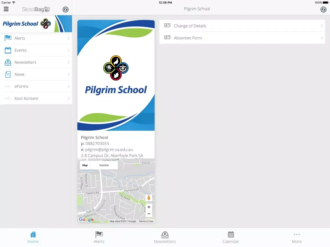 Pilgrim School iPad  스크린샷