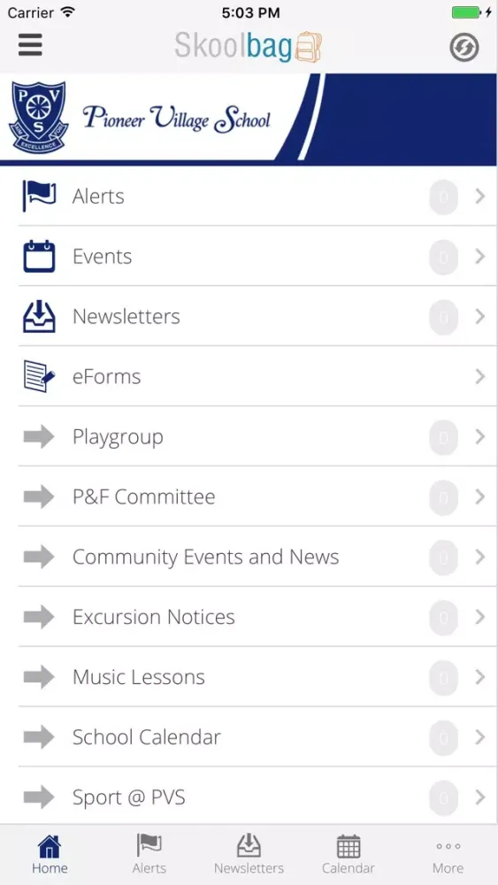 Pioneer Village School - Skoolbag Screenshots
