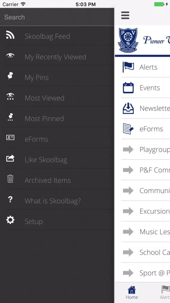 Pioneer Village School - Skoolbag Screenshots