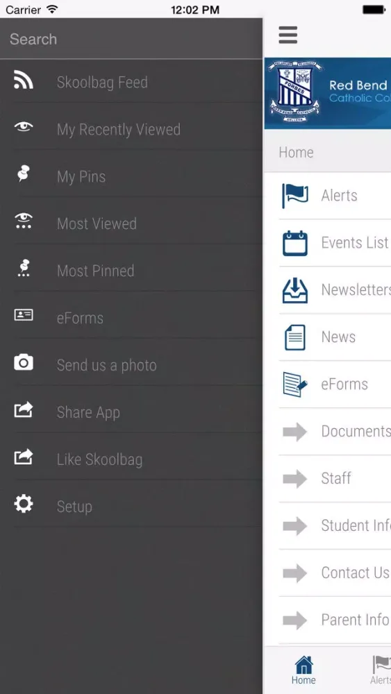 Screenshot di Red Bend Catholic College - Skoolbag