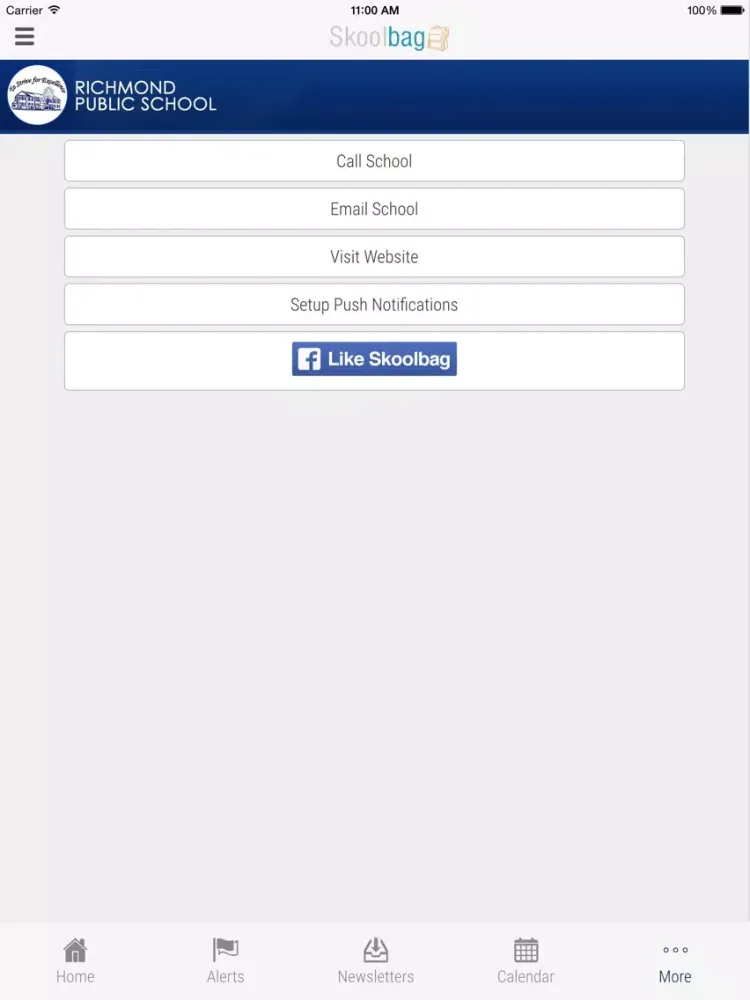 Скриншоты Richmond Public School - Skoolbag iPad 