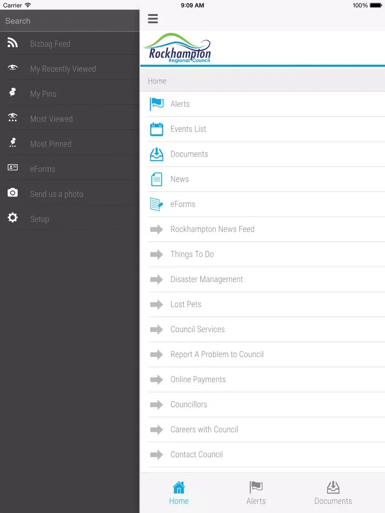 Rockhampton Regional Council - Skoolbag iPad  Screenshots