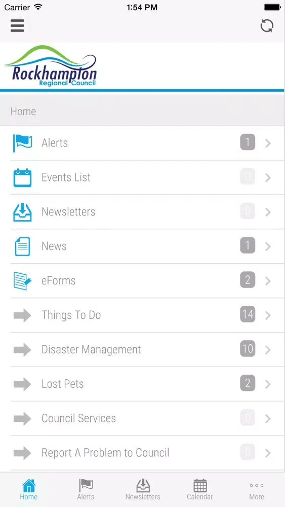 Rockhampton Regional Council - Skoolbag Screenshots
