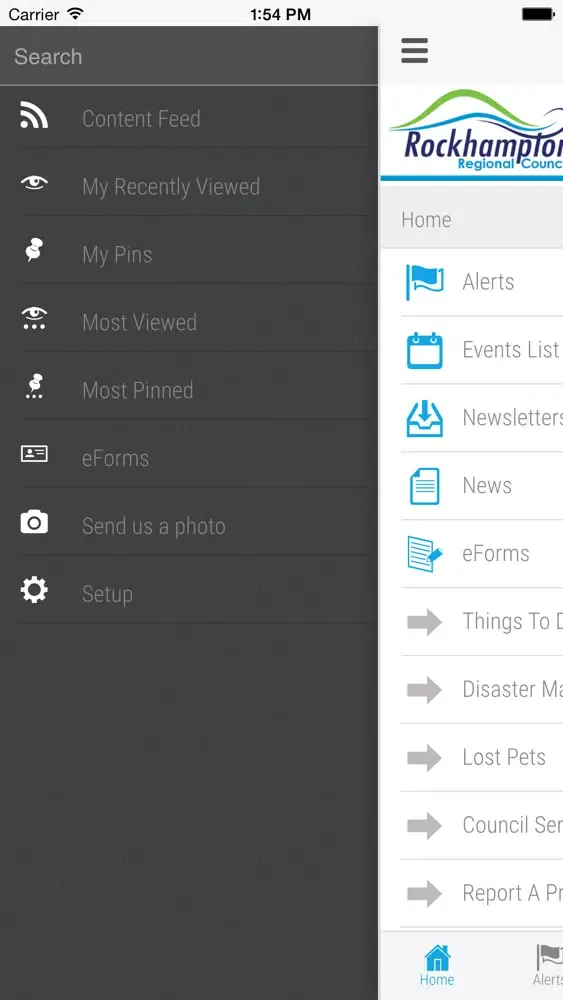 Rockhampton Regional Council - Skoolbag Screenshots