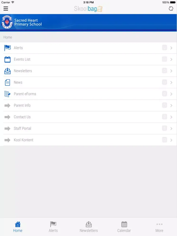 Captures d'écran de Sacred Heart Primary Kooringal - Skoolbag iPad 
