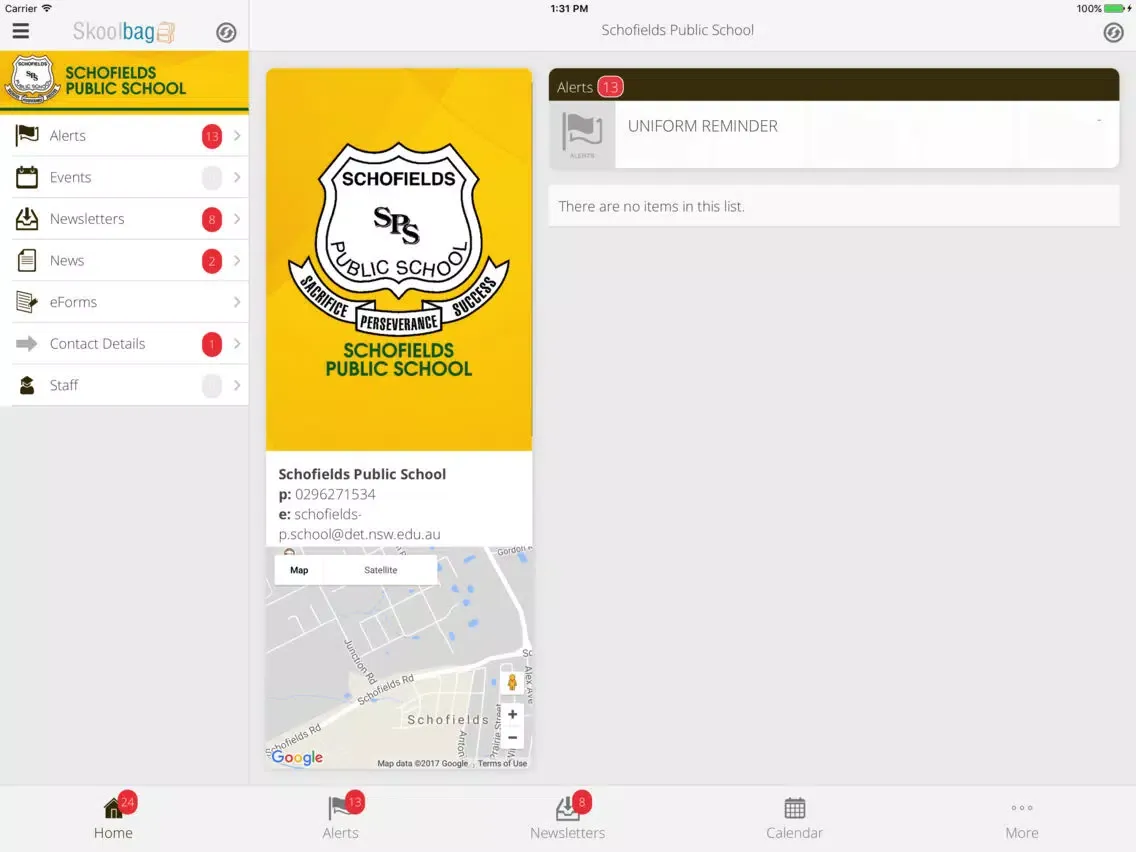 Schofields Public School - Skoolbag iPad  स्क्रीनशॉट