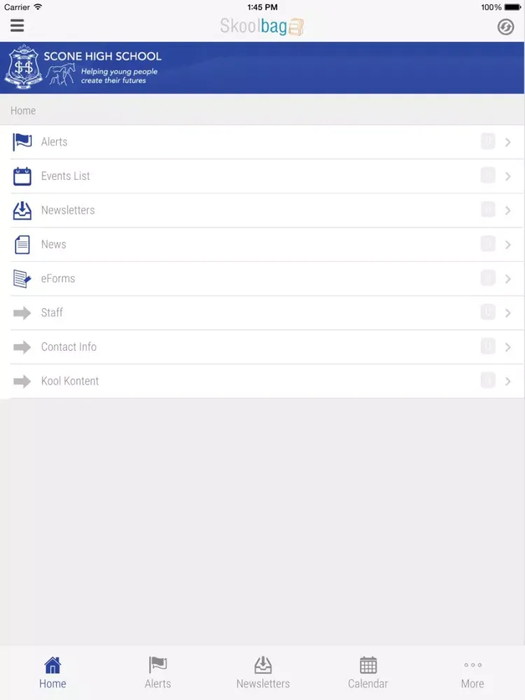 Scone High School iPad  Screenshots